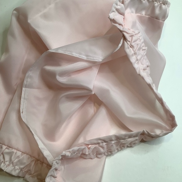 VINTAGE Pink Baby Crib Quilt Blanket - Picture 6 of 12